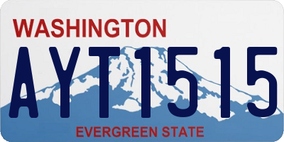 WA license plate AYT1515