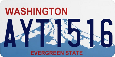 WA license plate AYT1516