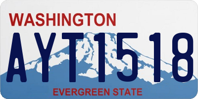 WA license plate AYT1518