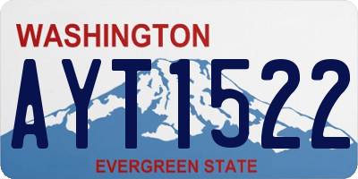 WA license plate AYT1522