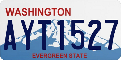 WA license plate AYT1527