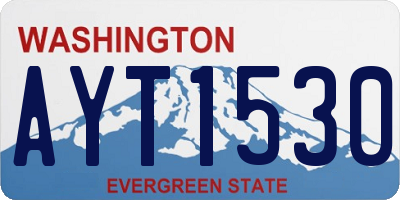 WA license plate AYT1530