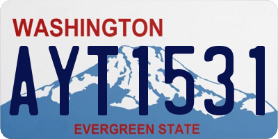 WA license plate AYT1531