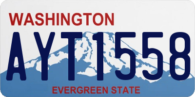 WA license plate AYT1558