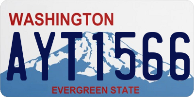 WA license plate AYT1566