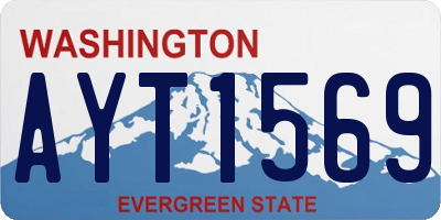 WA license plate AYT1569