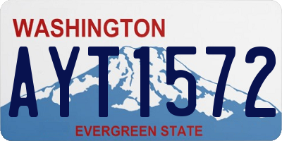 WA license plate AYT1572