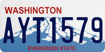 WA license plate AYT1579