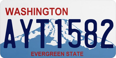 WA license plate AYT1582