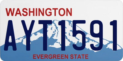 WA license plate AYT1591