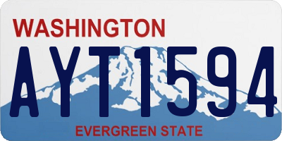 WA license plate AYT1594