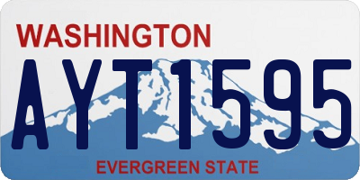 WA license plate AYT1595