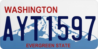 WA license plate AYT1597