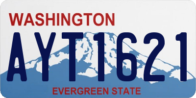 WA license plate AYT1621