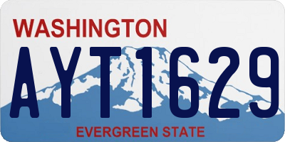 WA license plate AYT1629
