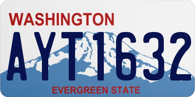 WA license plate AYT1632