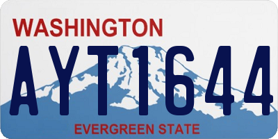 WA license plate AYT1644