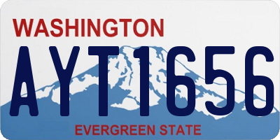 WA license plate AYT1656