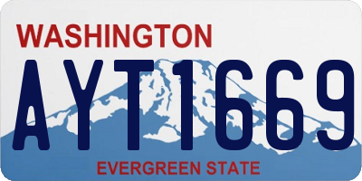 WA license plate AYT1669