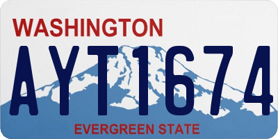 WA license plate AYT1674