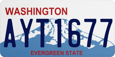 WA license plate AYT1677