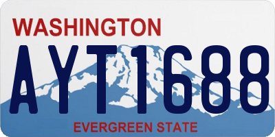 WA license plate AYT1688