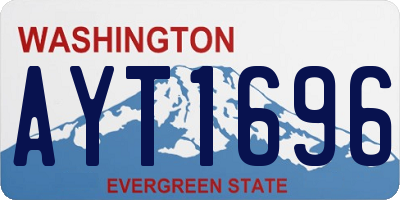 WA license plate AYT1696