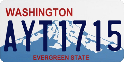WA license plate AYT1715