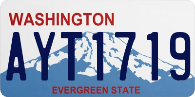 WA license plate AYT1719