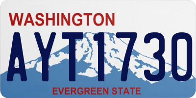 WA license plate AYT1730