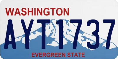 WA license plate AYT1737