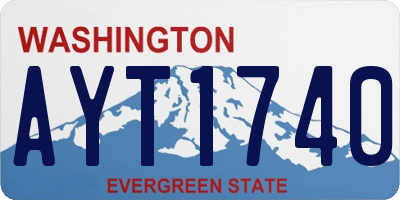 WA license plate AYT1740