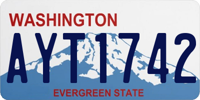 WA license plate AYT1742