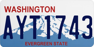 WA license plate AYT1743
