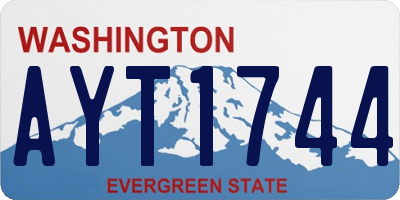 WA license plate AYT1744
