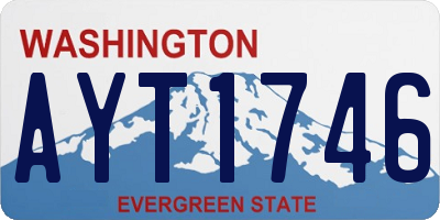 WA license plate AYT1746