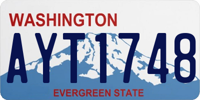 WA license plate AYT1748