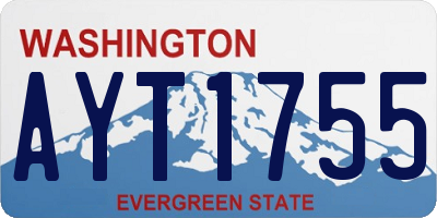 WA license plate AYT1755