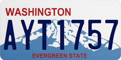 WA license plate AYT1757