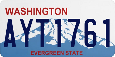 WA license plate AYT1761