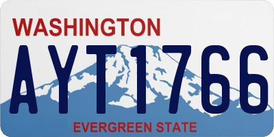 WA license plate AYT1766