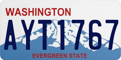 WA license plate AYT1767