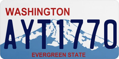 WA license plate AYT1770