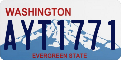 WA license plate AYT1771