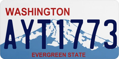 WA license plate AYT1773