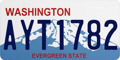 WA license plate AYT1782