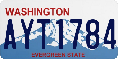WA license plate AYT1784