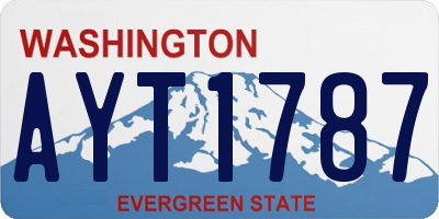 WA license plate AYT1787