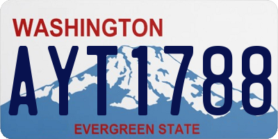 WA license plate AYT1788