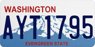 WA license plate AYT1795